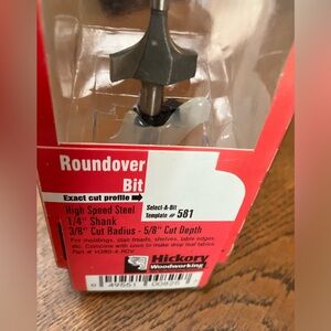 NEW 3/8” Roundover Bit by Hickory Woodworking. High Speed Steel. eBay has  $36.